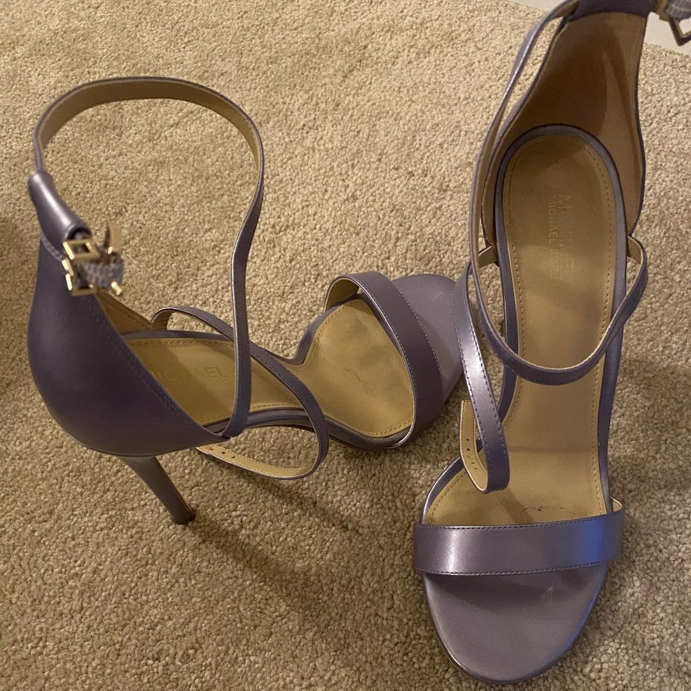 Michael Kors Lilac Strappy Stiletto Sandals